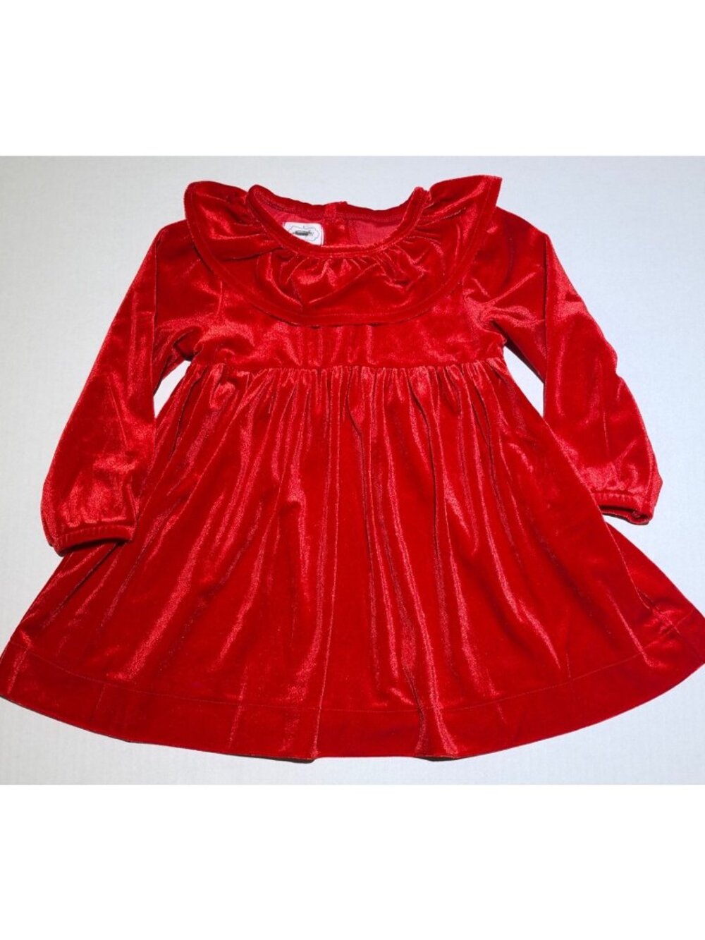 Mud Pie 12m 18m NWT Red VELVET dress Christmas Santa Holiday Party ruffle fancy
